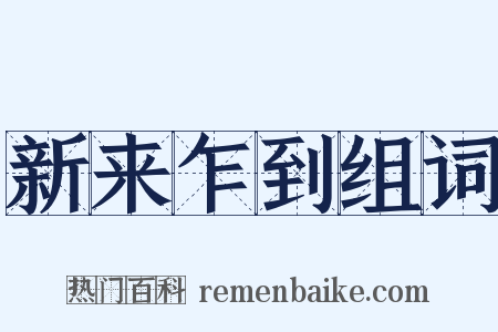 新来乍到组词是什么意思的图片